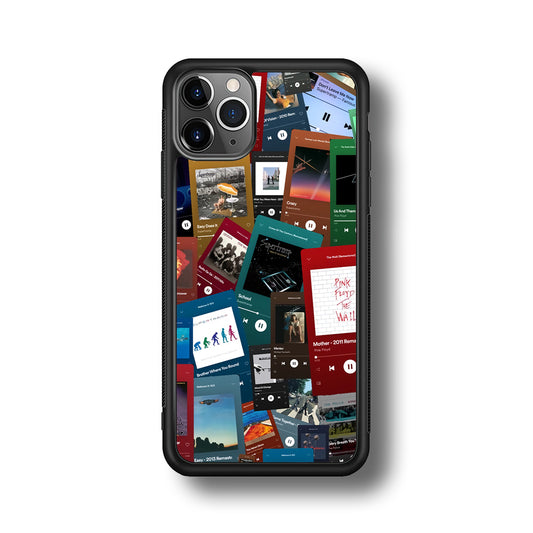 Rock's Song Playlist Collage iPhone 11 Pro Max Case