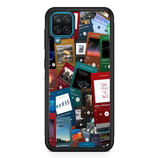 Rock's Song Playlist Collage Samsung Galaxy A12 Case
