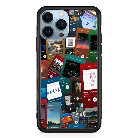 Rock's Song Playlist Collage iPhone 13 Pro Max Case