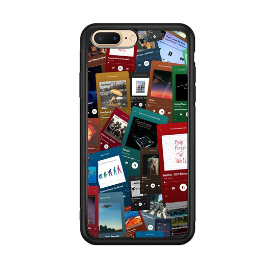 Rock's Song Playlist Collage iPhone 7 Plus Case