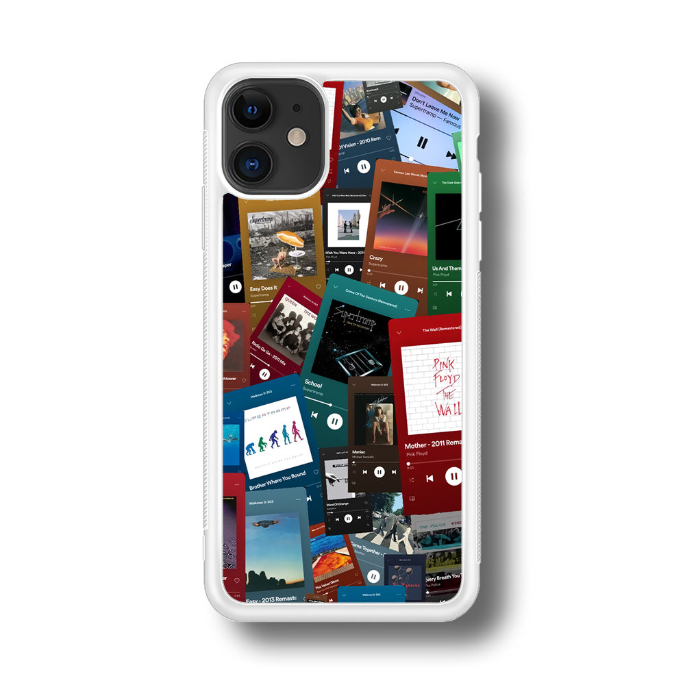 Rock's Song Playlist Collage iPhone 11 Case