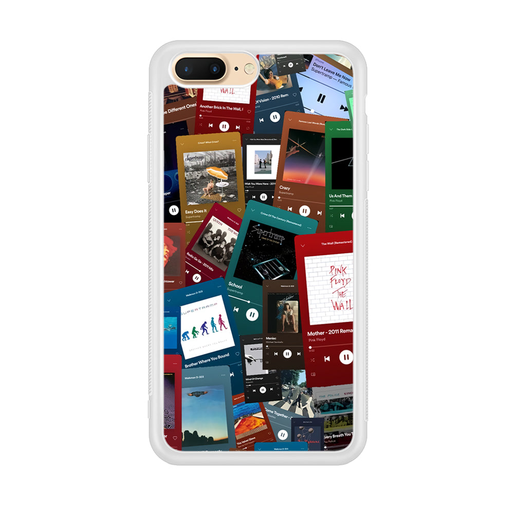 Rock's Song Playlist Collage iPhone 7 Plus Case