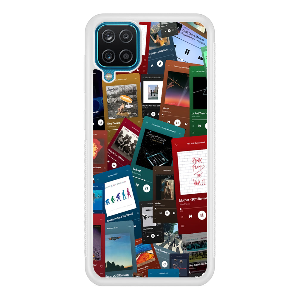 Rock's Song Playlist Collage Samsung Galaxy A12 Case
