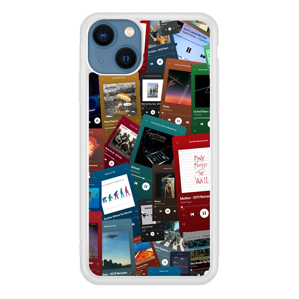 Rock's Song Playlist Collage iPhone 13 Case