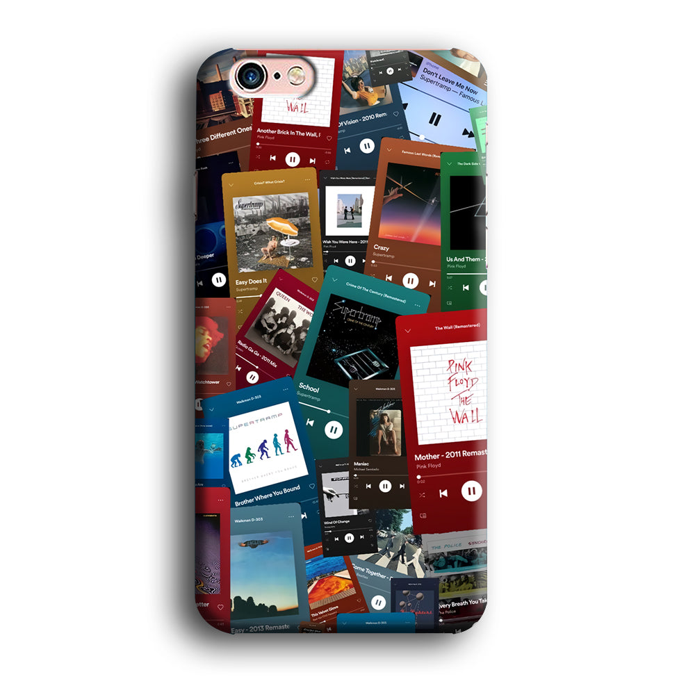 Rock's Song Playlist Collage iPhone 6 Plus | 6s Plus Case
