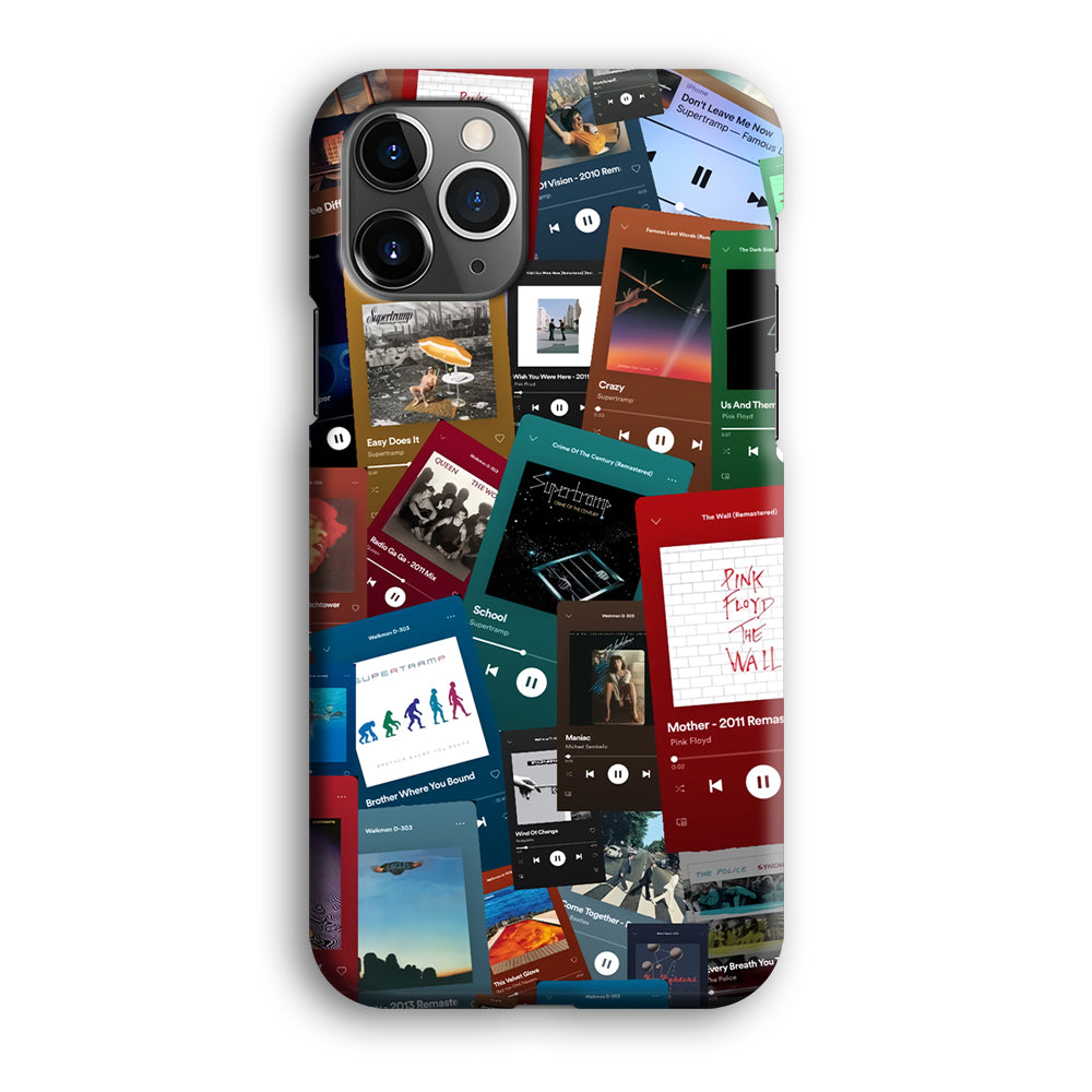 Rock's Song Playlist Collage iPhone 12 Pro Case