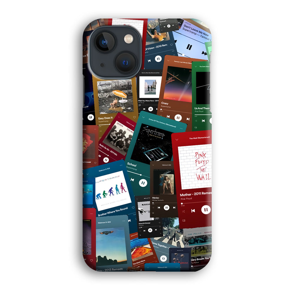 Rock's Song Playlist Collage iPhone 13 Case