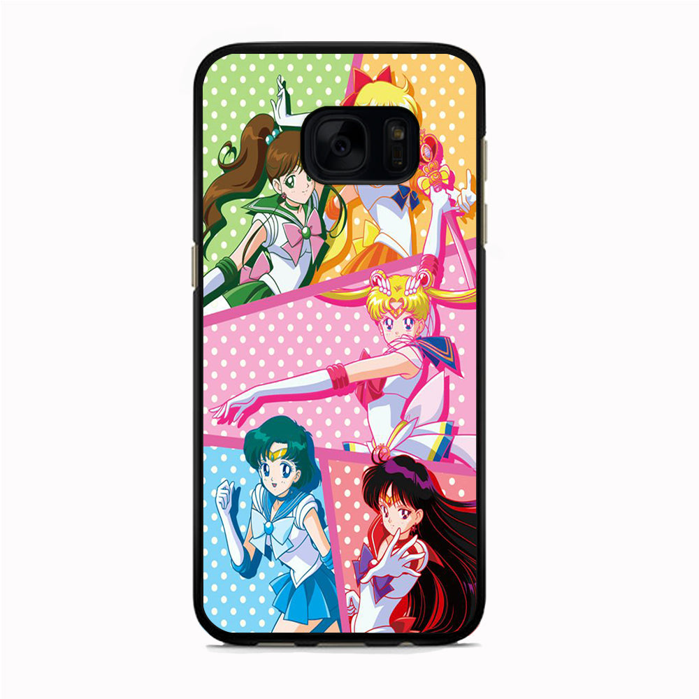 Sailor Moon Team Character Samsung Galaxy S7 Edge Case