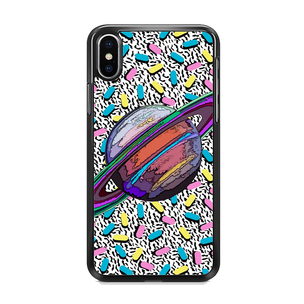 Saturnus Ring of Rainbow iPhone X Case
