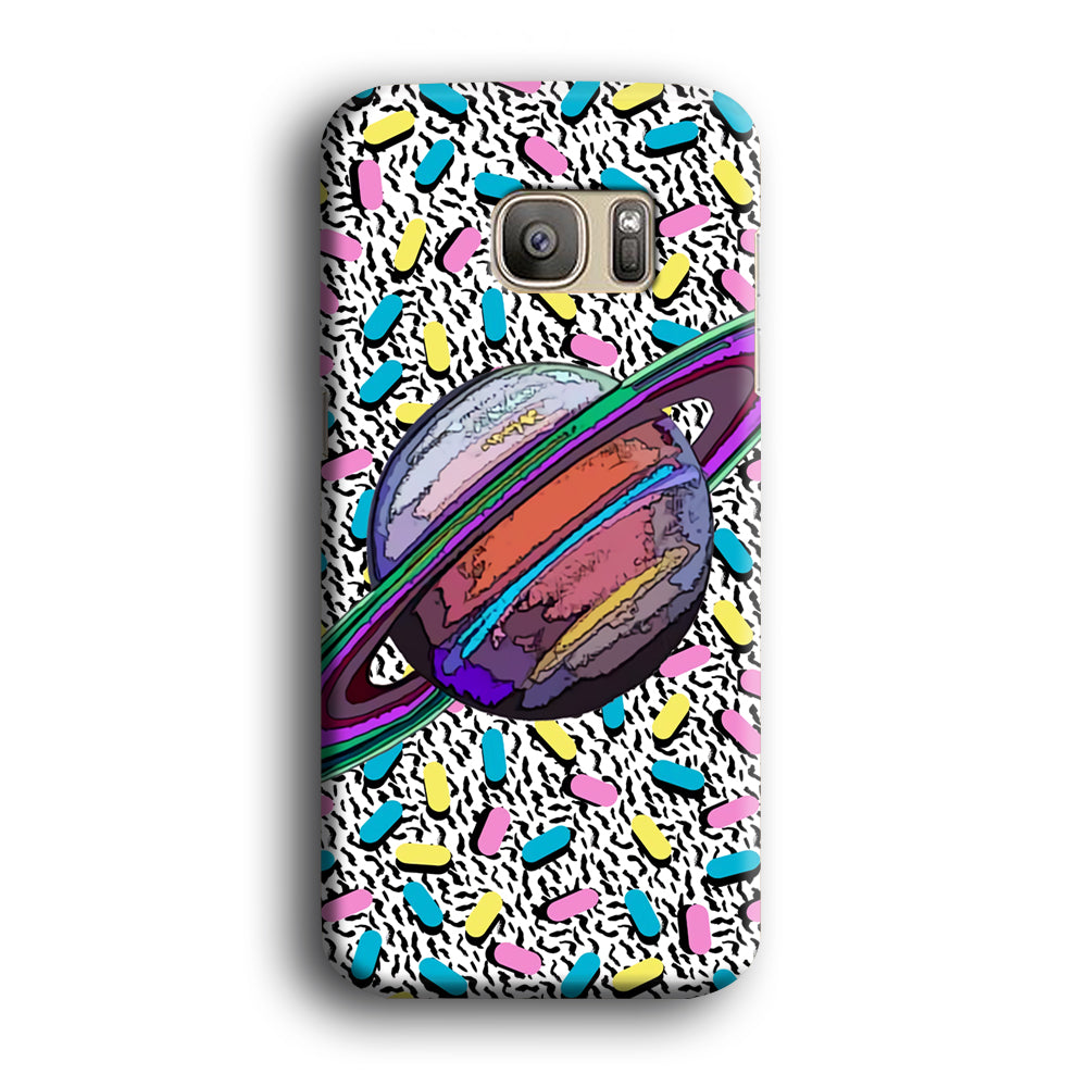 Saturnus Ring of Rainbow Samsung Galaxy S7 Edge Case