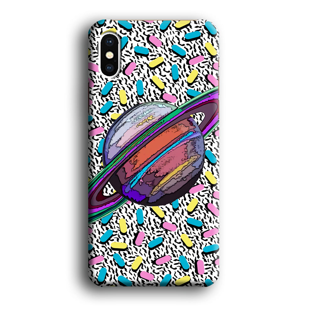 Saturnus Ring of Rainbow iPhone X Case