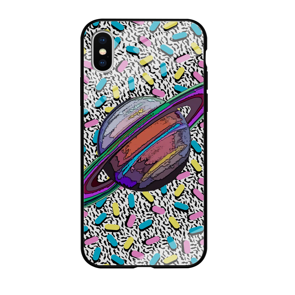 Saturnus Ring of Rainbow iPhone X Case