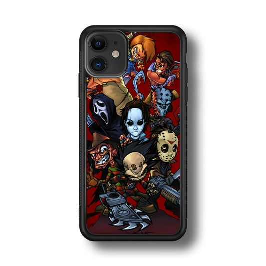 Scream Movie Collage Character iPhone 11 Case