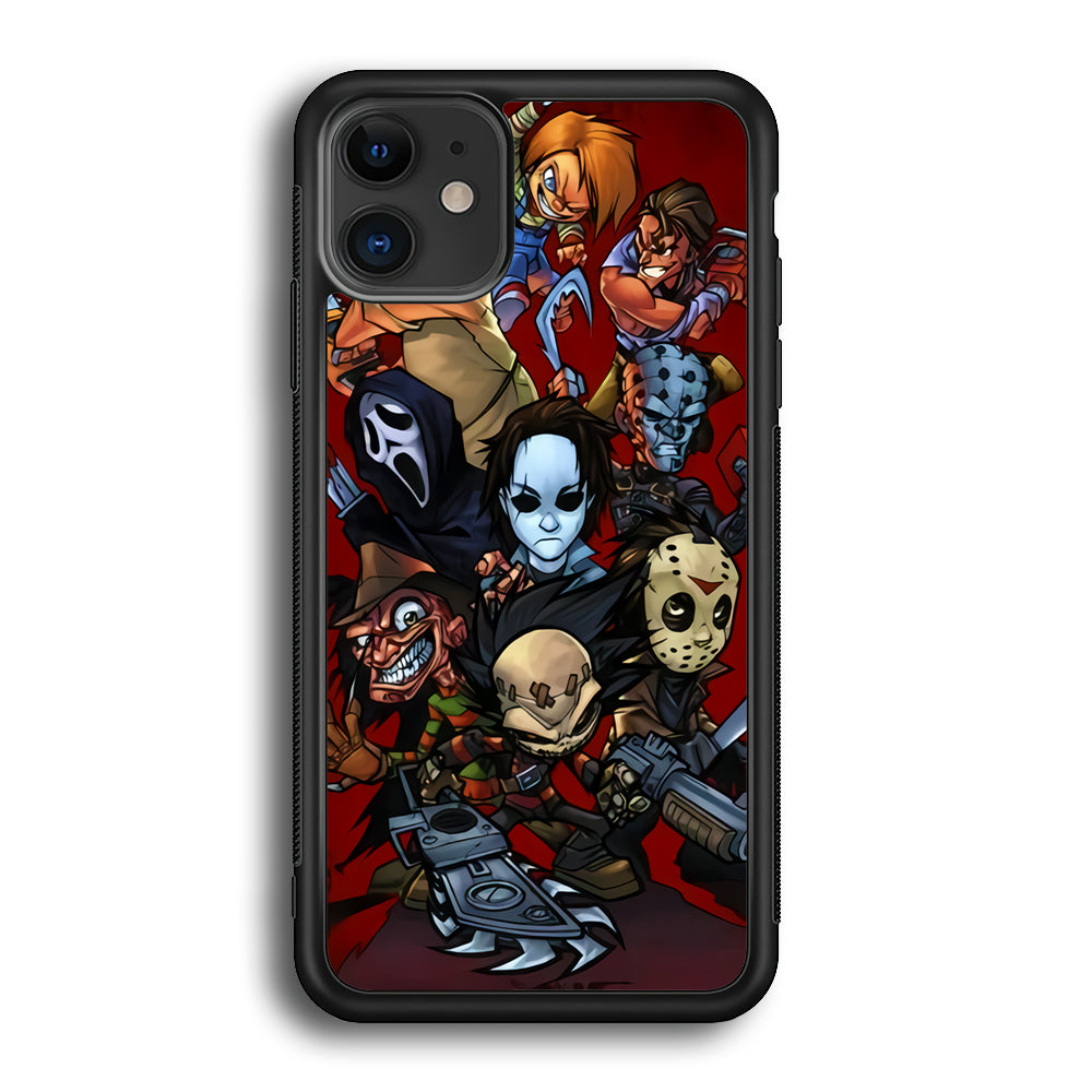 Scream Movie Collage Character iPhone 12 Case