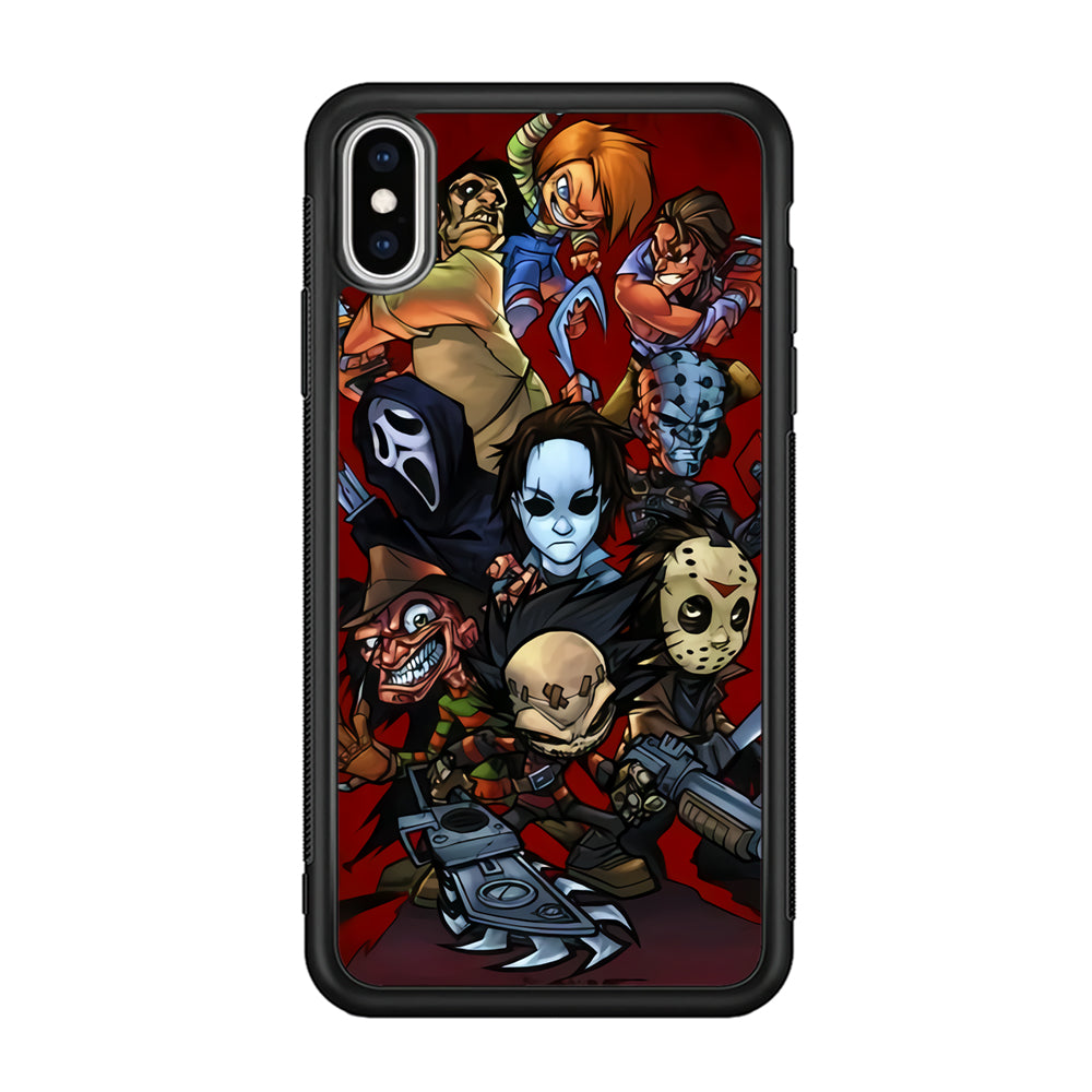 Scream Movie Collage Character iPhone XS Case