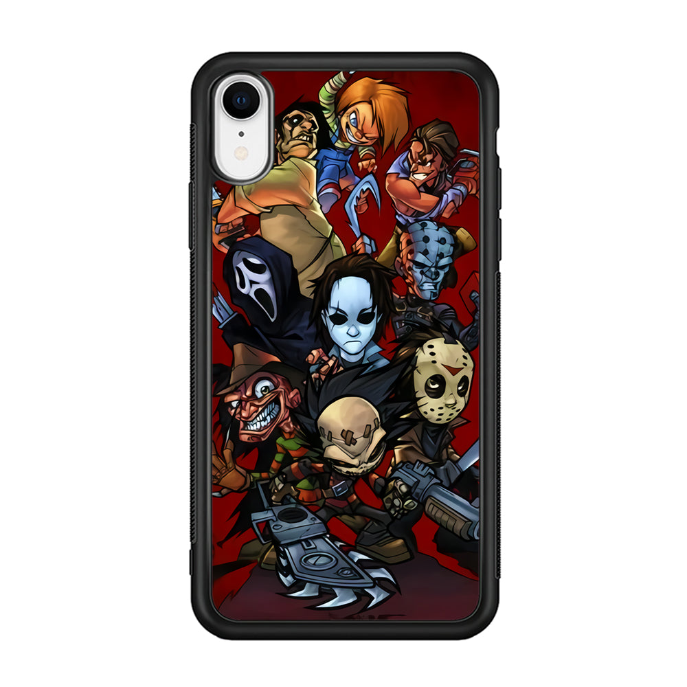 Scream Movie Collage Character iPhone XR Case