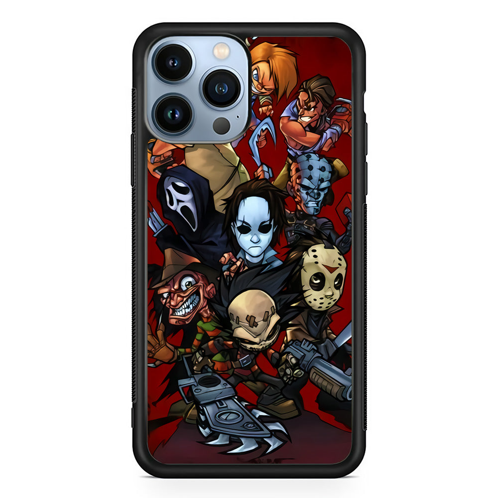 Scream Movie Collage Character iPhone 13 Pro Max Case