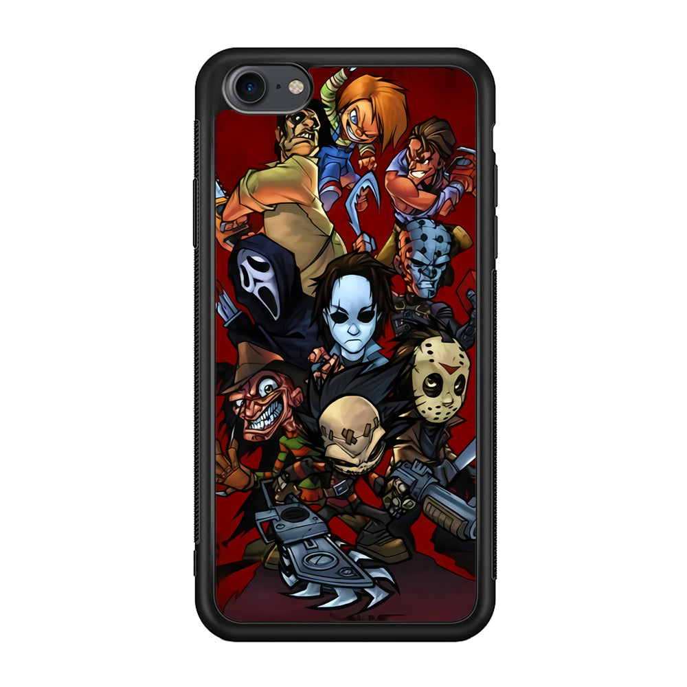 Scream Movie Collage Character iPhone 8 Case