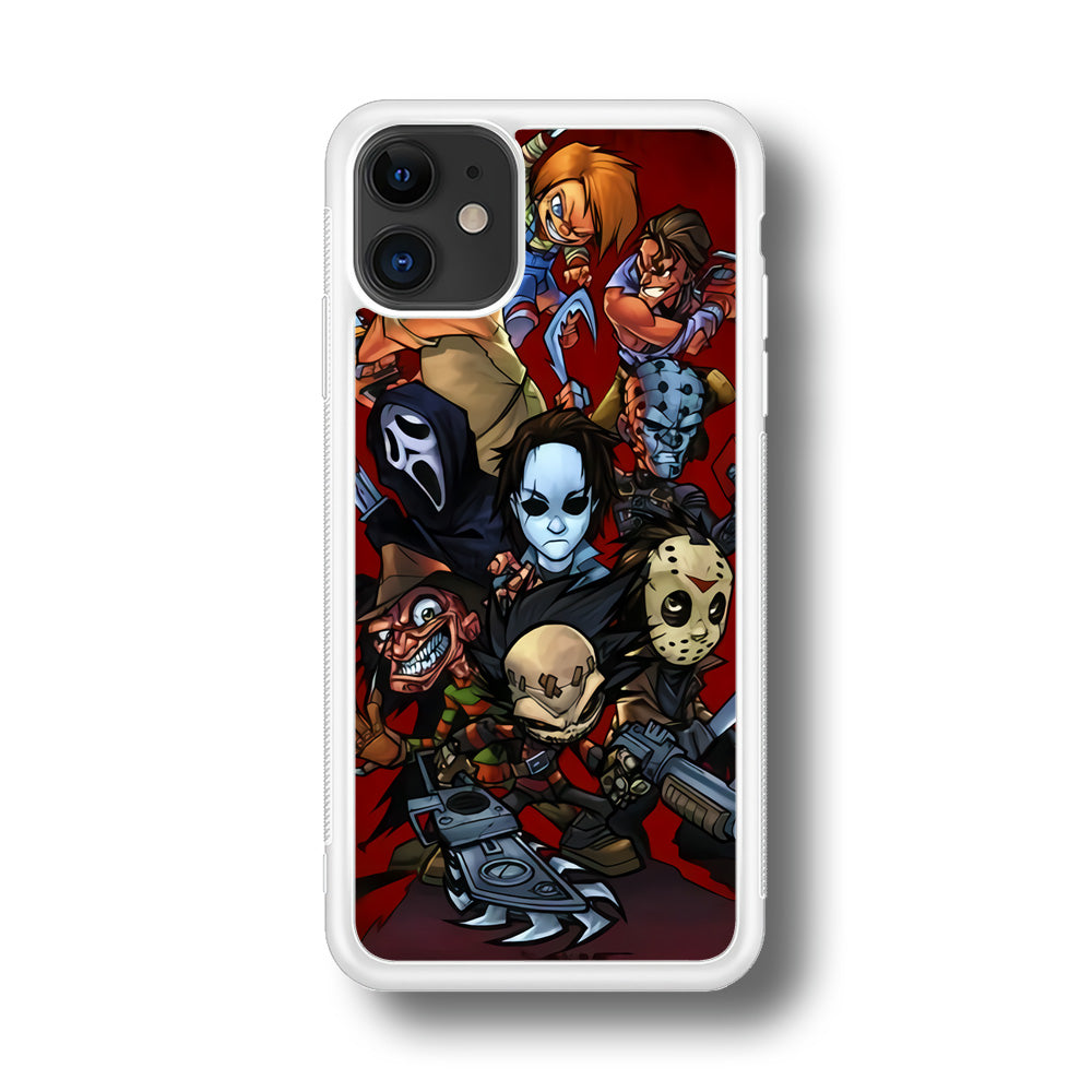 Scream Movie Collage Character iPhone 11 Case