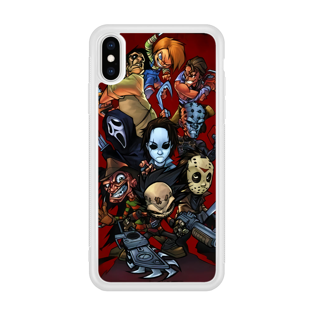 Scream Movie Collage Character iPhone X Case