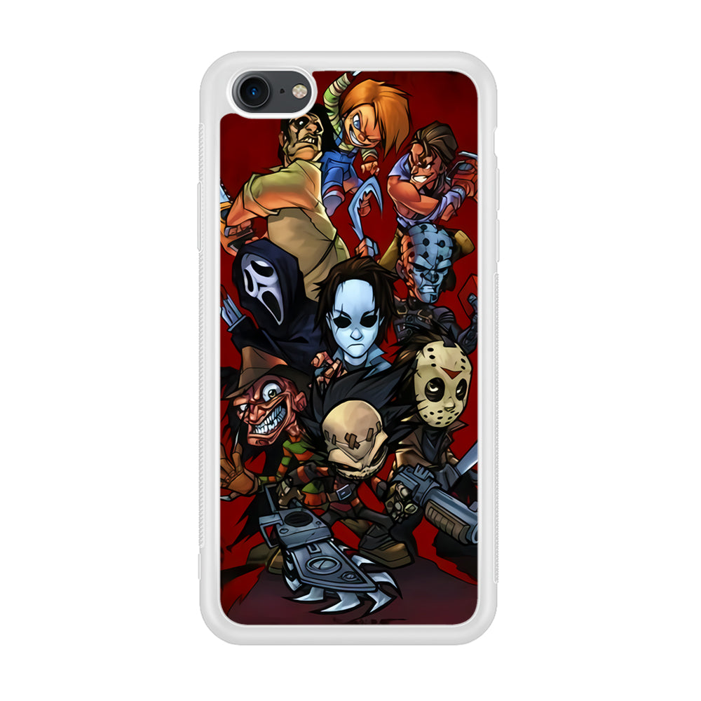 Scream Movie Collage Character iPhone 8 Case