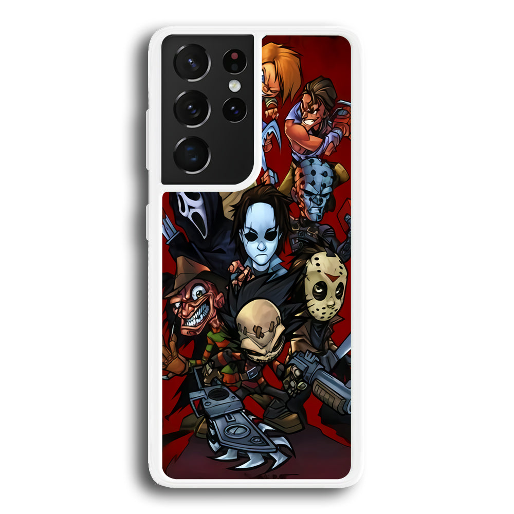 Scream Movie Collage Character Samsung Galaxy S21 Ultra Case