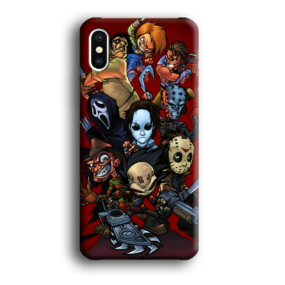 Scream Movie Collage Character iPhone XS Case