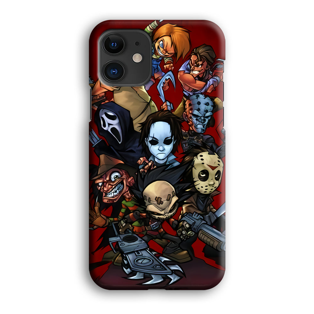 Scream Movie Collage Character iPhone 12 Case