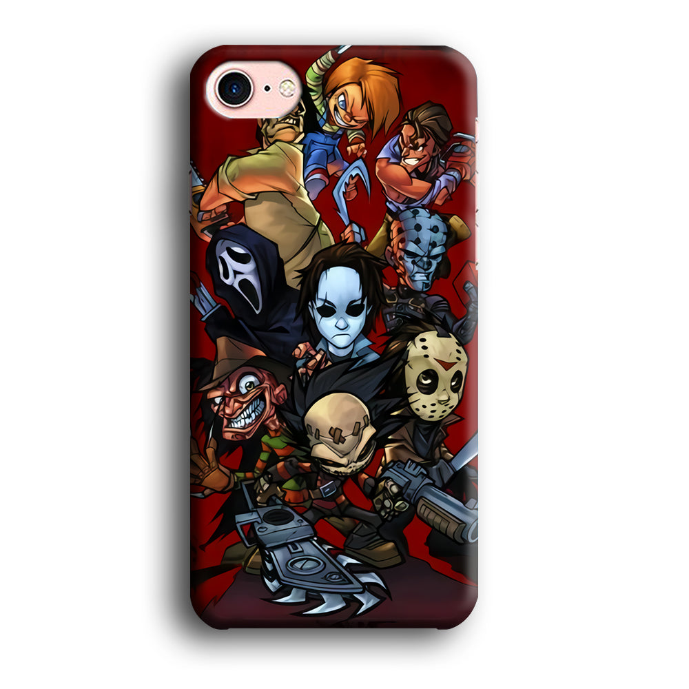 Scream Movie Collage Character iPhone 8 Case