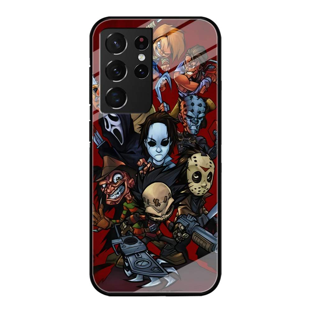 Scream Movie Collage Character Samsung Galaxy S21 Ultra Case