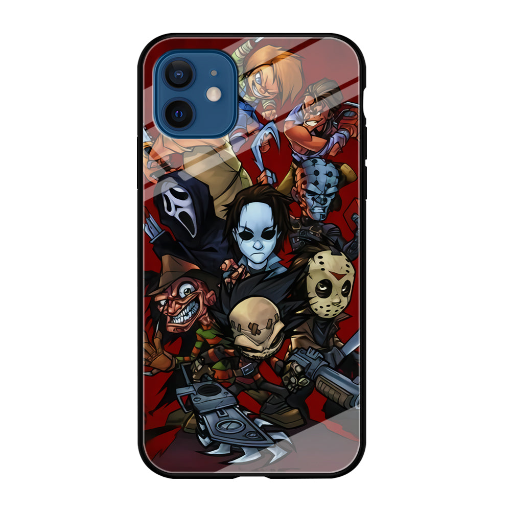 Scream Movie Collage Character iPhone 12 Case