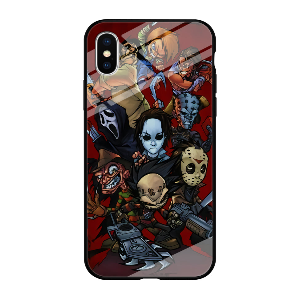 Scream Movie Collage Character iPhone XS Case