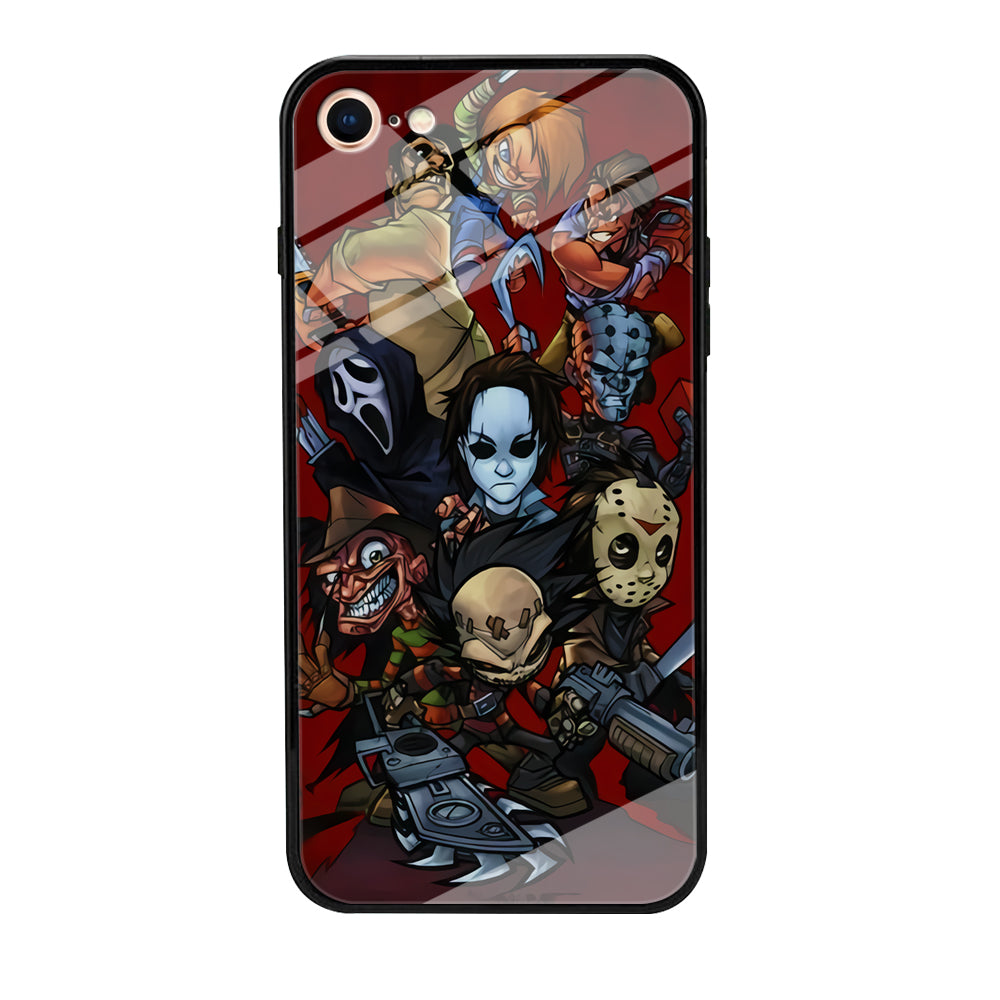 Scream Movie Collage Character iPhone 8 Case