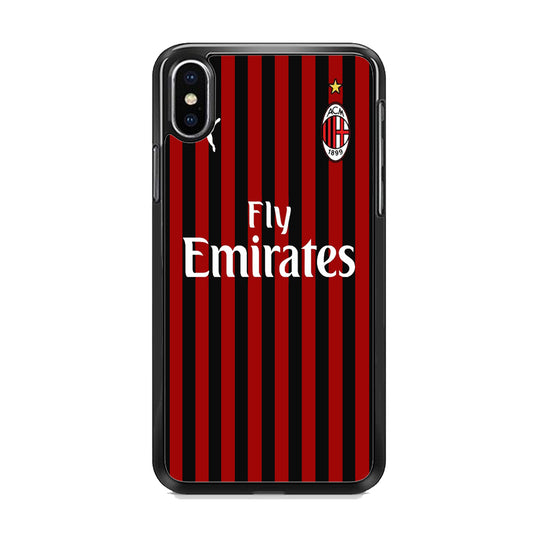 Serie A AC Milan Jersey iPhone XS MAX Case