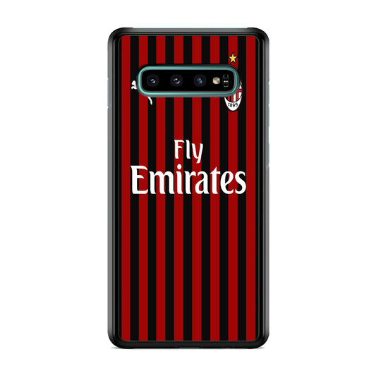 Serie A AC Milan Jersey Samsung Galaxy S10 Case