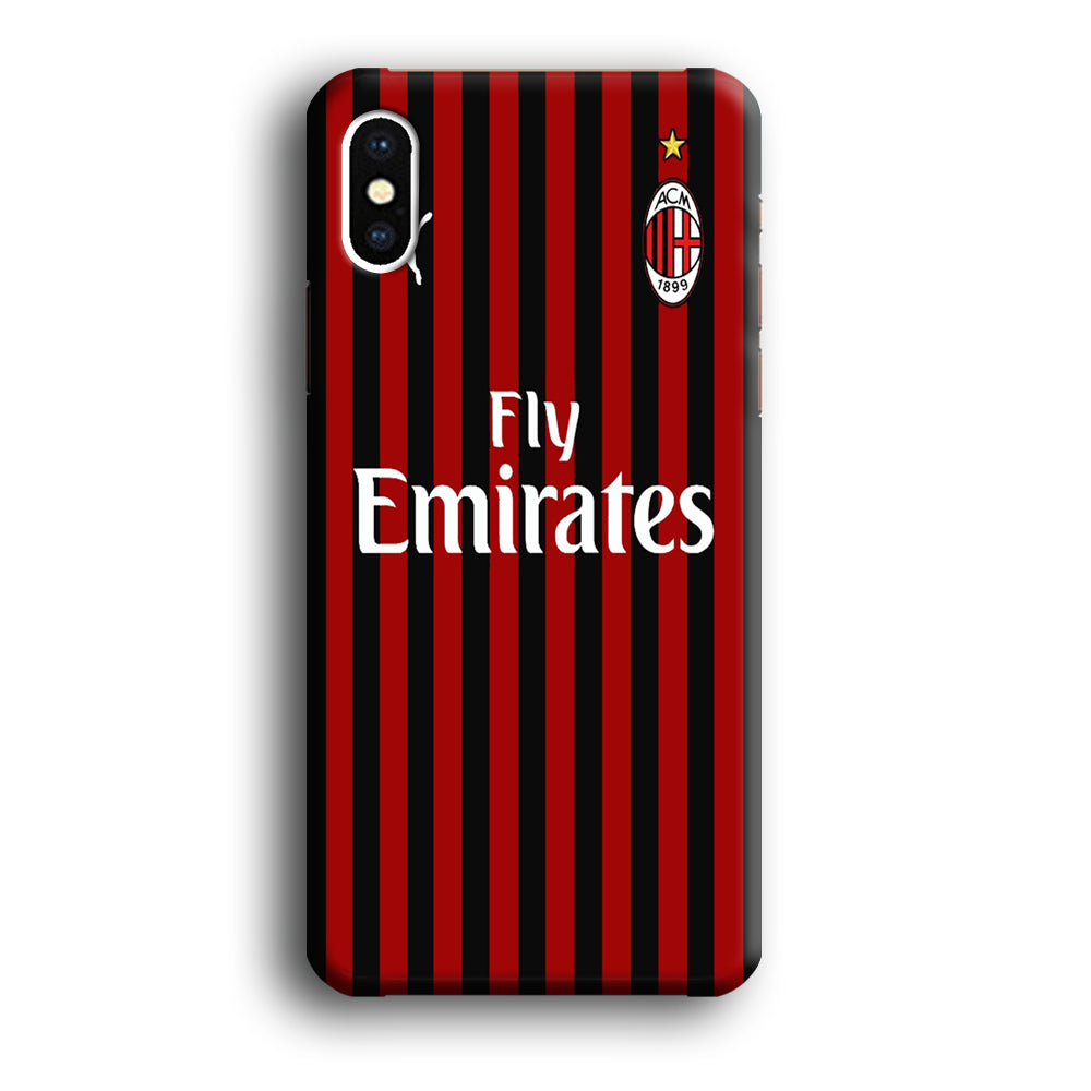 Serie A AC Milan Jersey iPhone XS MAX Case