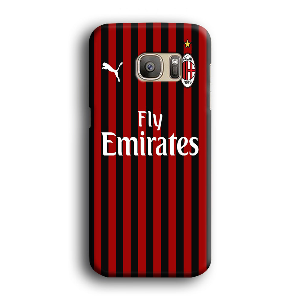 Serie A AC Milan Jersey Samsung Galaxy S7 Case 3D Case