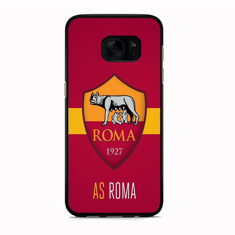 Serie A AS Roma Samsung Galaxy S7 Case Rubber Black (2D Case)