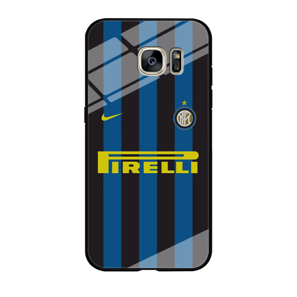Serie A internazionale Jersey Samsung Galaxy S7 Case Tempered Glass Case