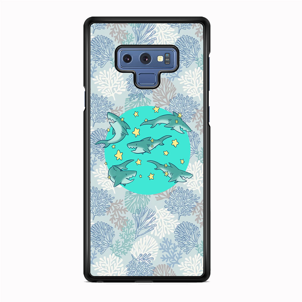 Shark Spin in The Sea Samsung Galaxy Note 9 Case