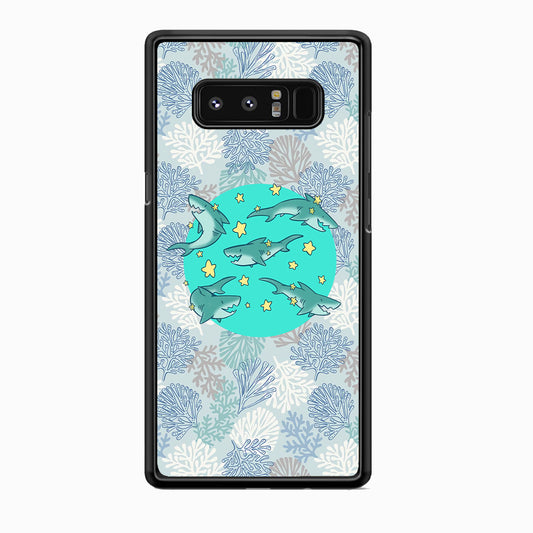 Shark Spin in The Sea Samsung Galaxy Note 8 Case