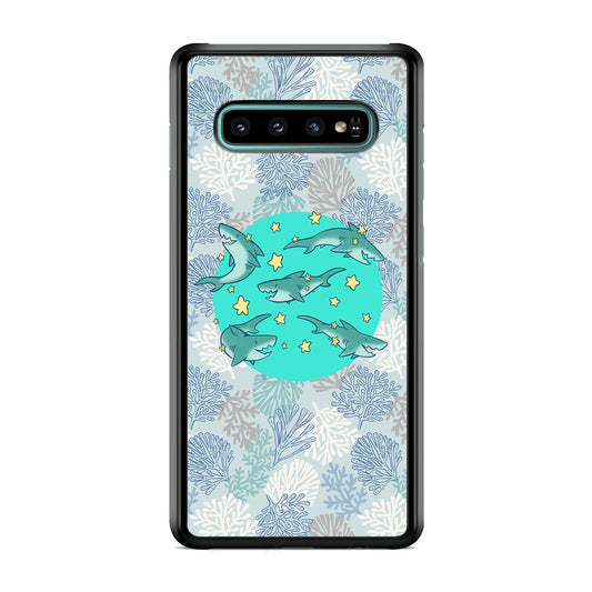 Shark Spin in The Sea Samsung Galaxy S10 Case