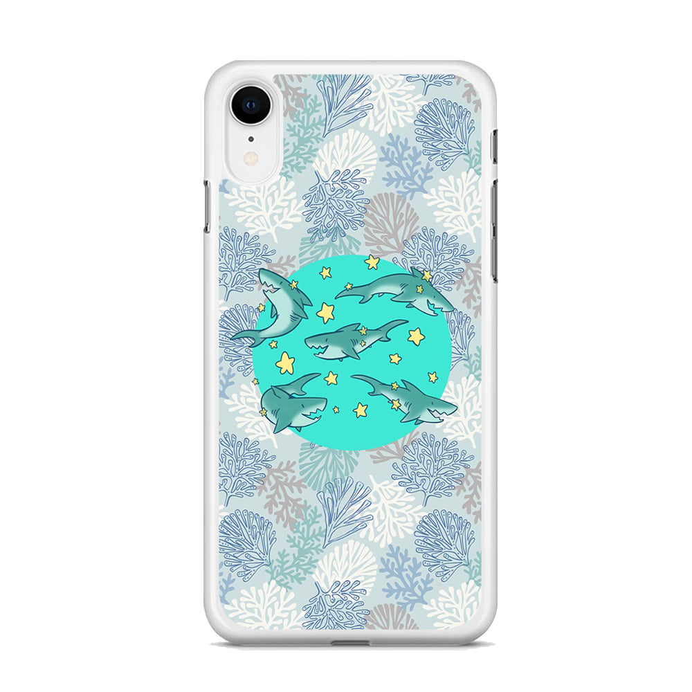 Shark Spin in The Sea iPhone XR Case