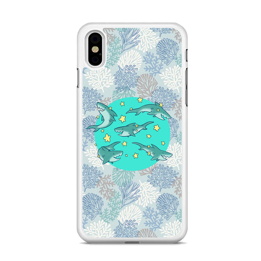 Shark Spin in The Sea iPhone X Case