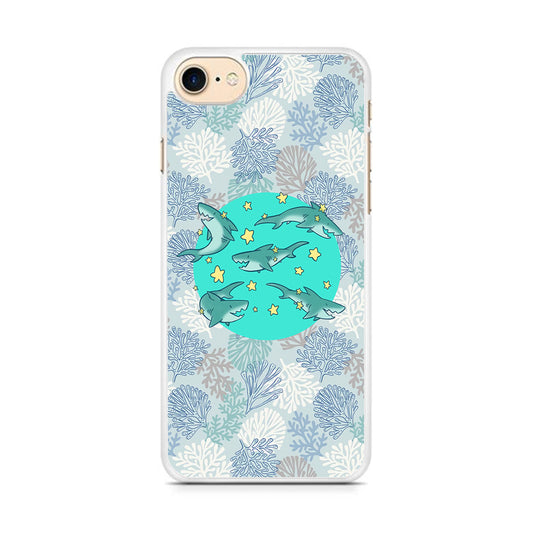 Shark Spin in The Sea iPhone 8 Case