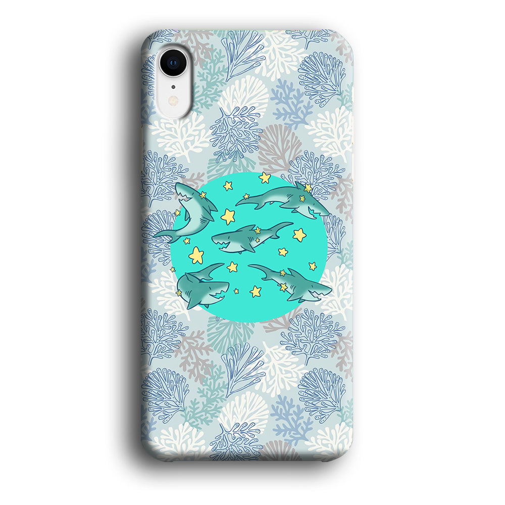 Shark Spin in The Sea iPhone XR Case