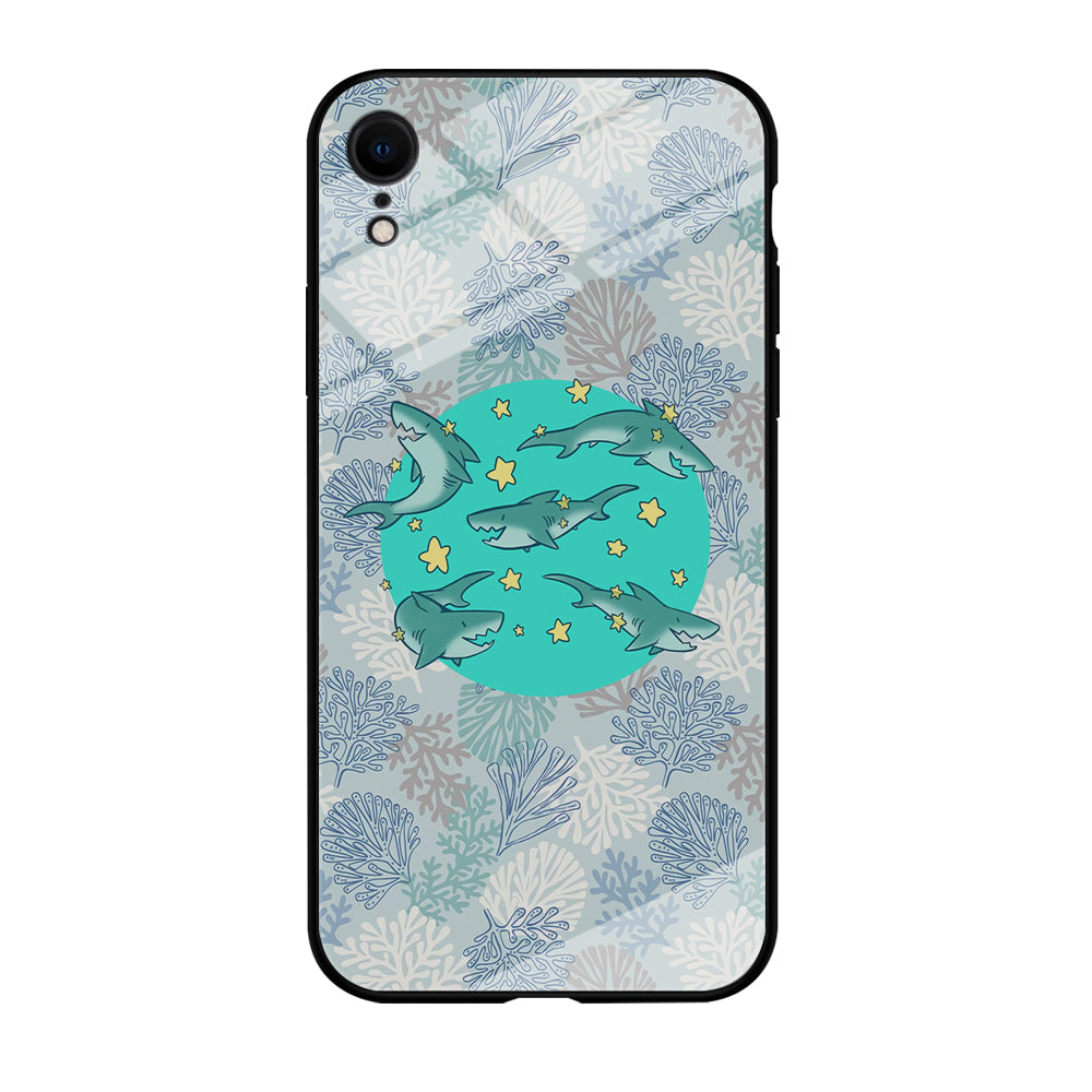 Shark Spin in The Sea iPhone XR Case