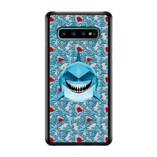 Shark, The Predator's Smile Samsung Galaxy S10 Case