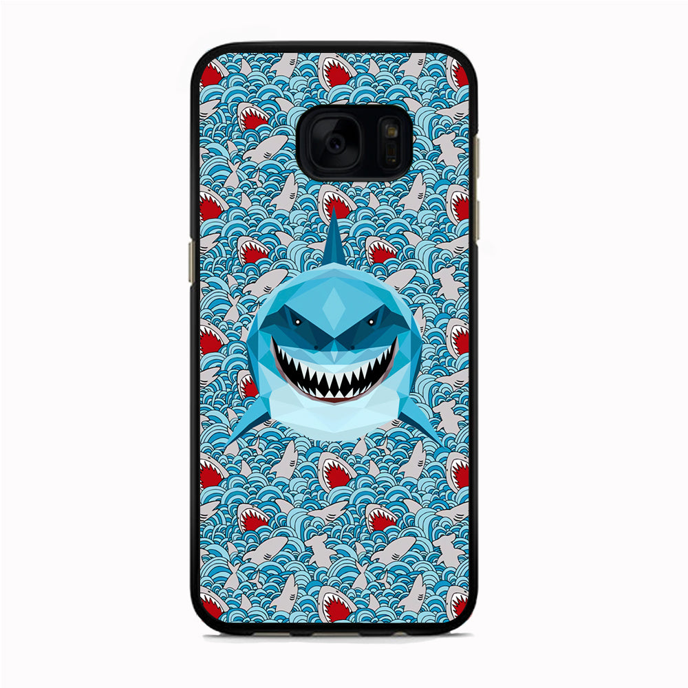 Shark, The Predator's Smile Samsung Galaxy S7 Edge Case
