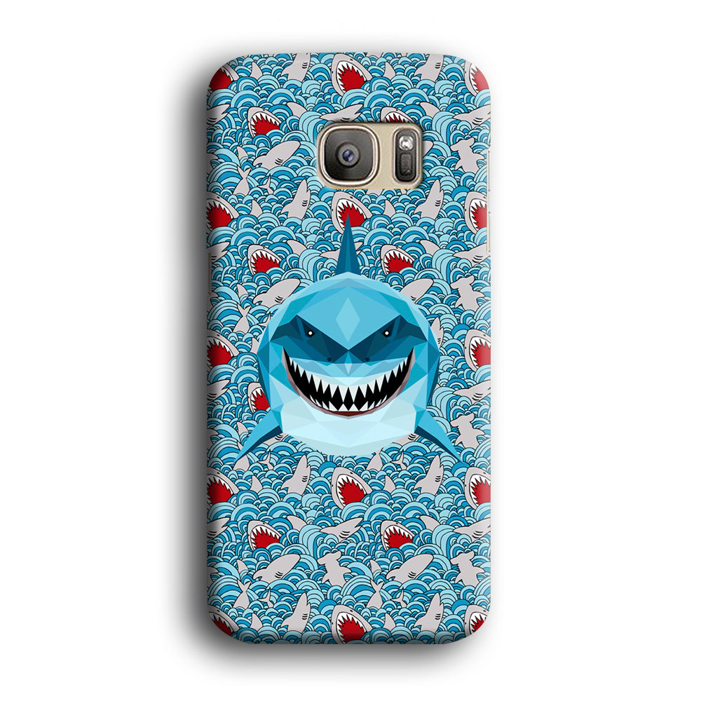 Shark, The Predator's Smile Samsung Galaxy S7 Edge Case